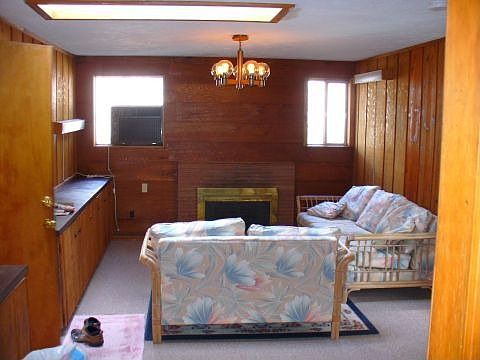 Living room with skylight