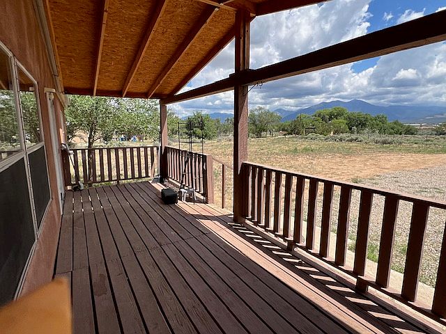 front porch with mountain views