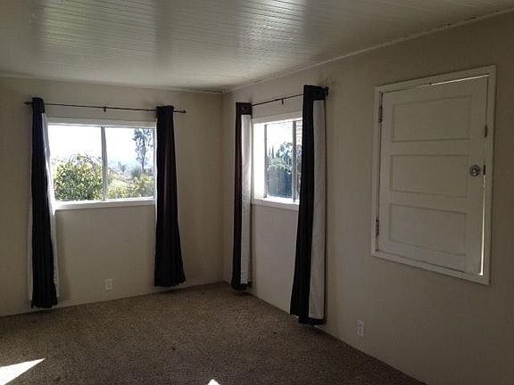 Bedroom has charming door for air