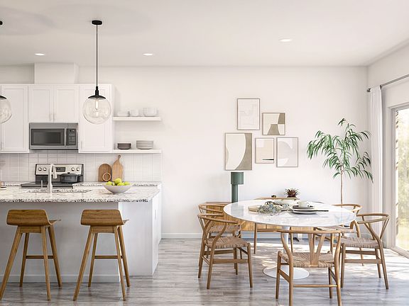 Sun-lit dining area