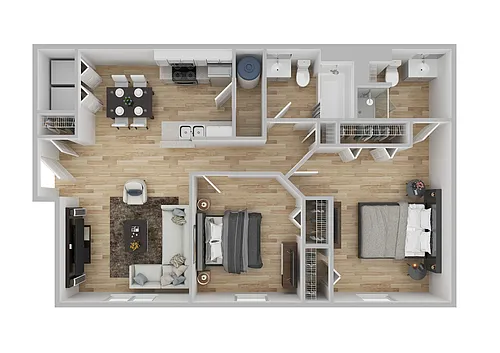 Floor plan Two Bedroom - 2