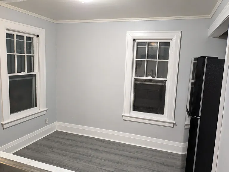 Open kitchen space. Room for table and chairs.