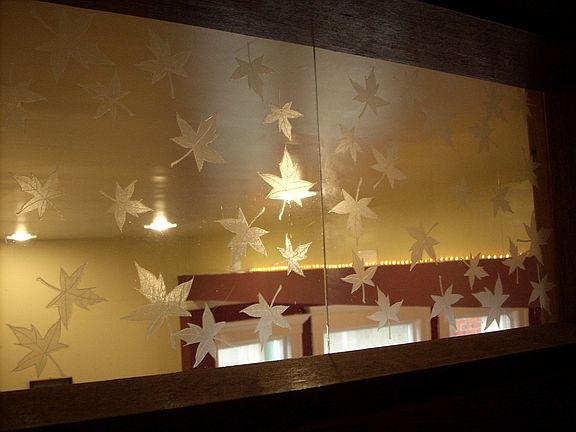 Custom transom windows.