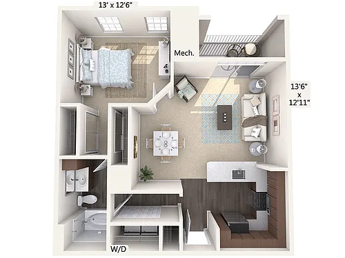 Floor plan A3-S-Upper
