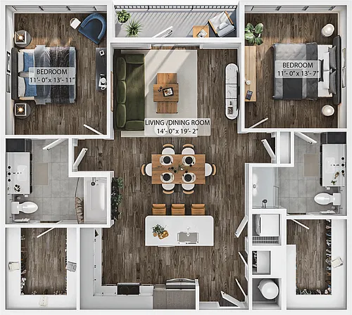Floor plan B7