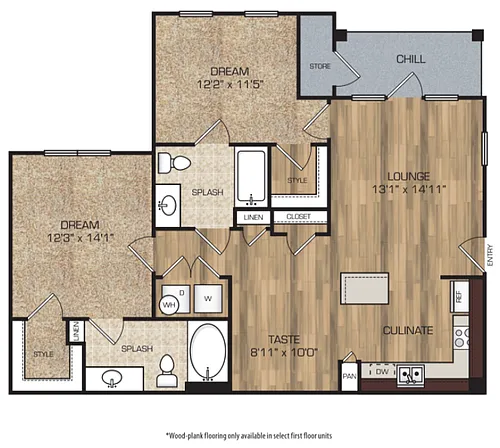Floor plan 2X2