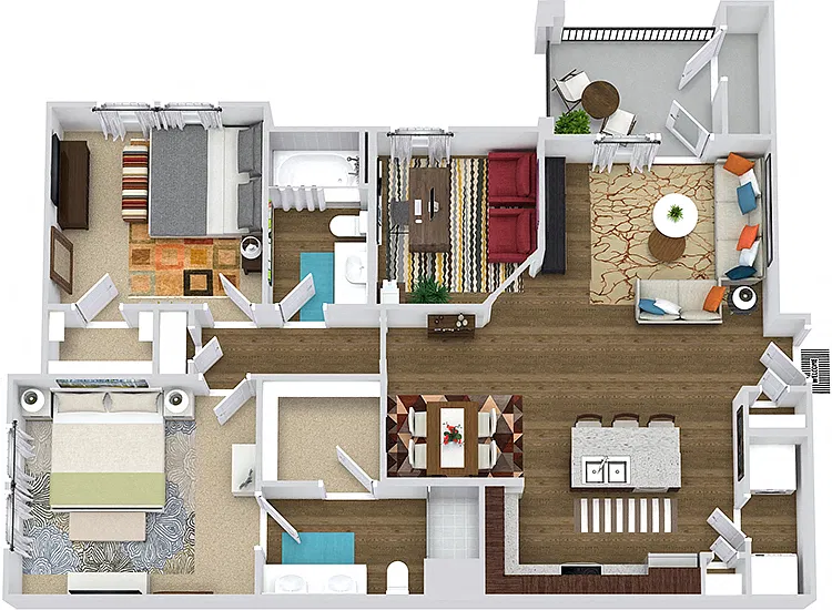 Floor plan Durango with Study
