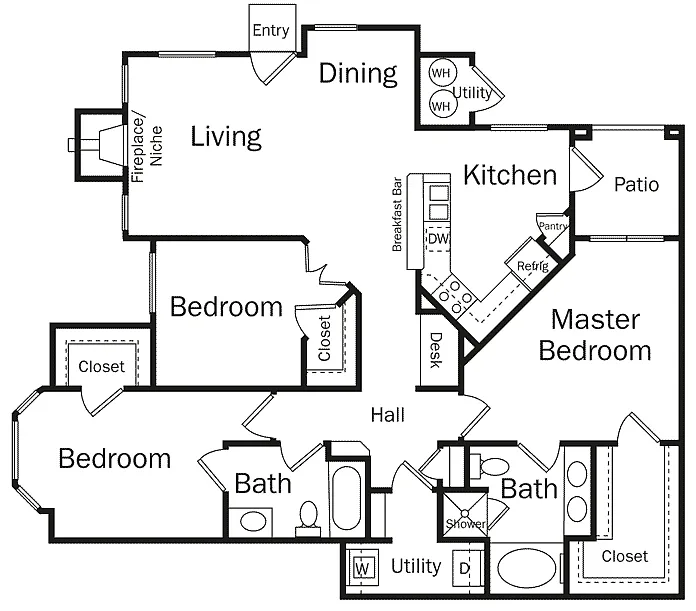 Floor plan 3D-TOULOUSE