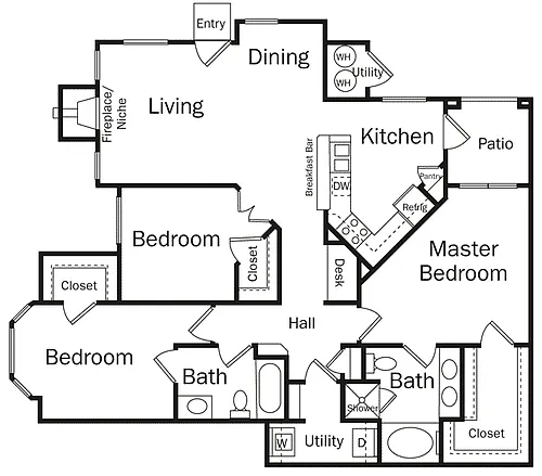 Floor plan 3D-TOULOUSE