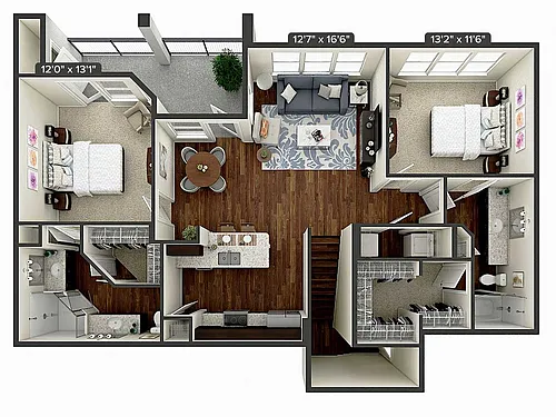 Floor plan B3B-1260
