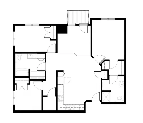 Floor plan Three Bedroom