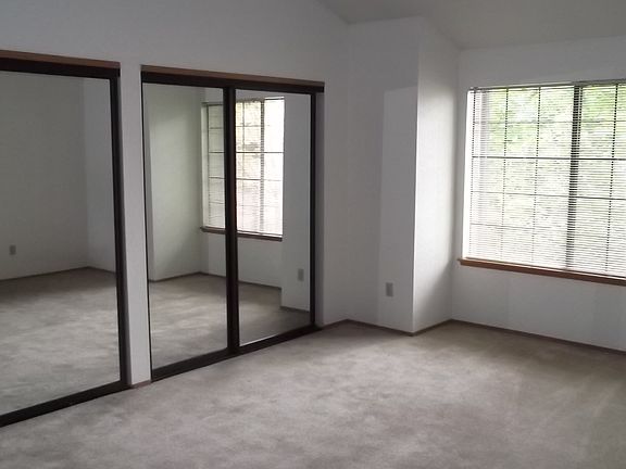 Master suite mirrored closets