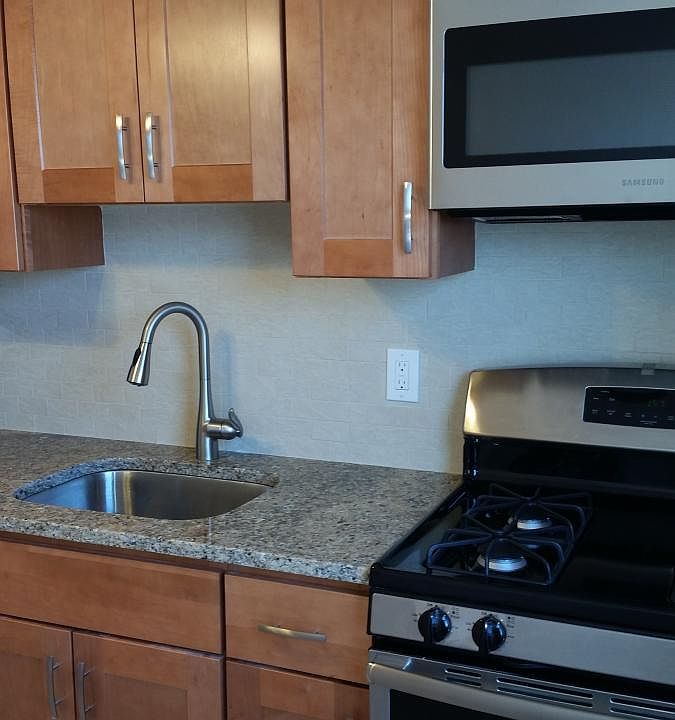 Newly renovated kitchen, stainless steal appliances