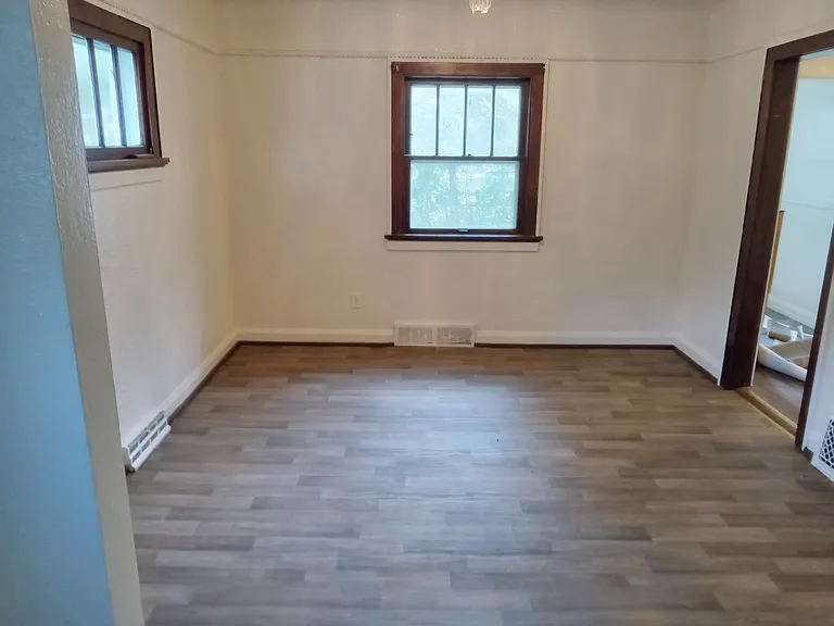 Enter dining room from living room