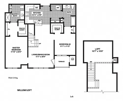 Floor plan Willow