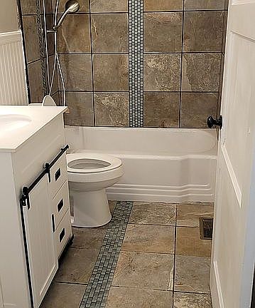 Completely remodeled bathroom