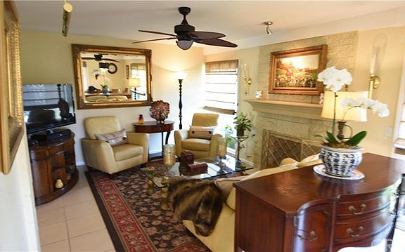 Light and Bright, Ceramic Title Flooring, Cozy Fireplace