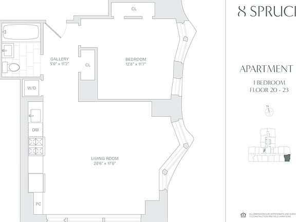 2nd image of 8 Spruce St APT 23J