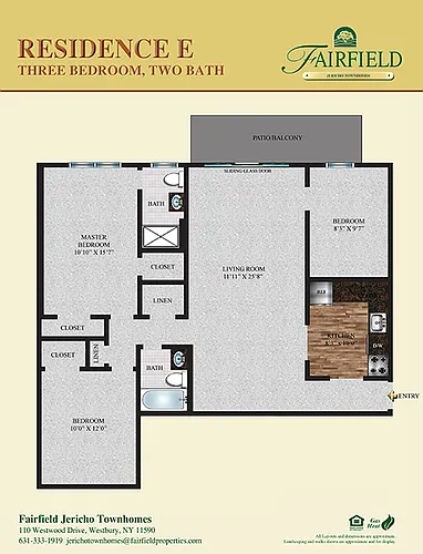 Floor plan Three Bedroom