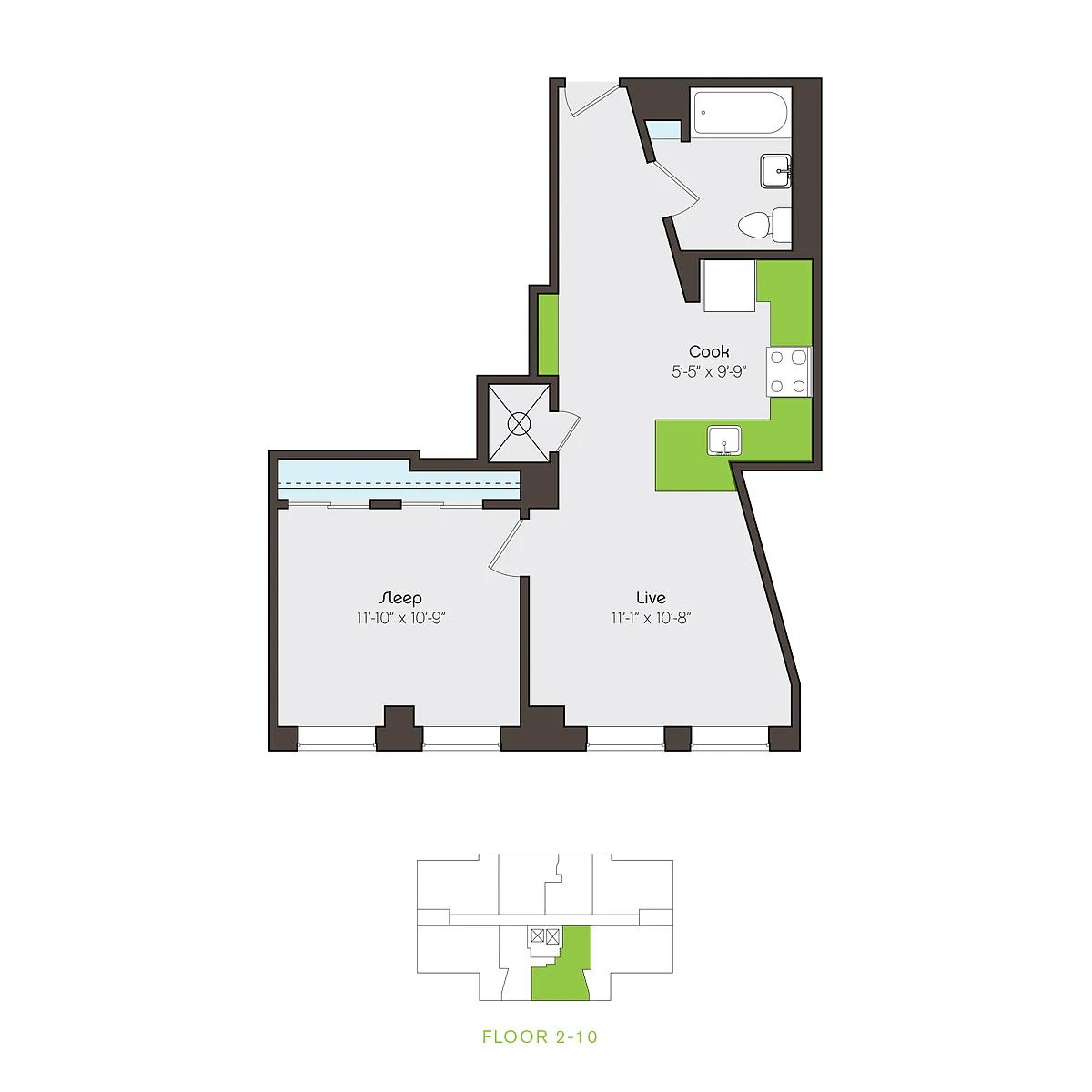 Floor plan brow-1bT05