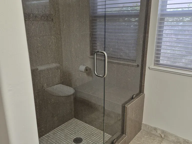 Bathroom with walk in shower