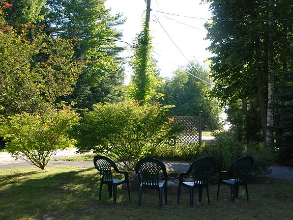 Front yard overlooking Bay