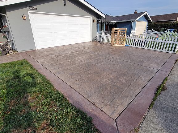 designer concrete driveway
