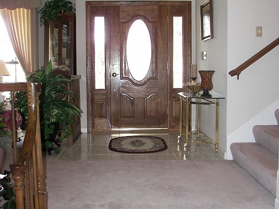 Upgraded entry doors