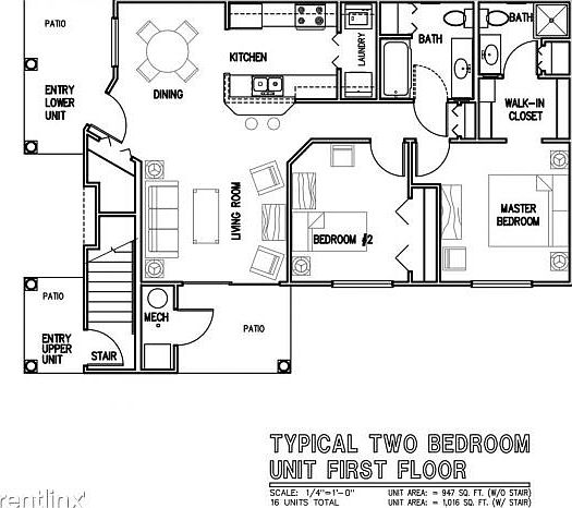 Two Bedroom Floor plan
