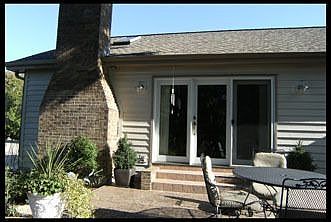 Rear view fo Family Room door