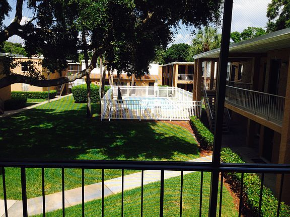 View of pool and courtyard. 