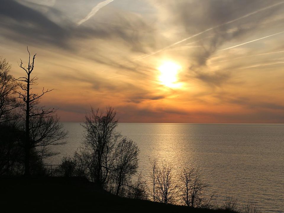 Deck sunset view