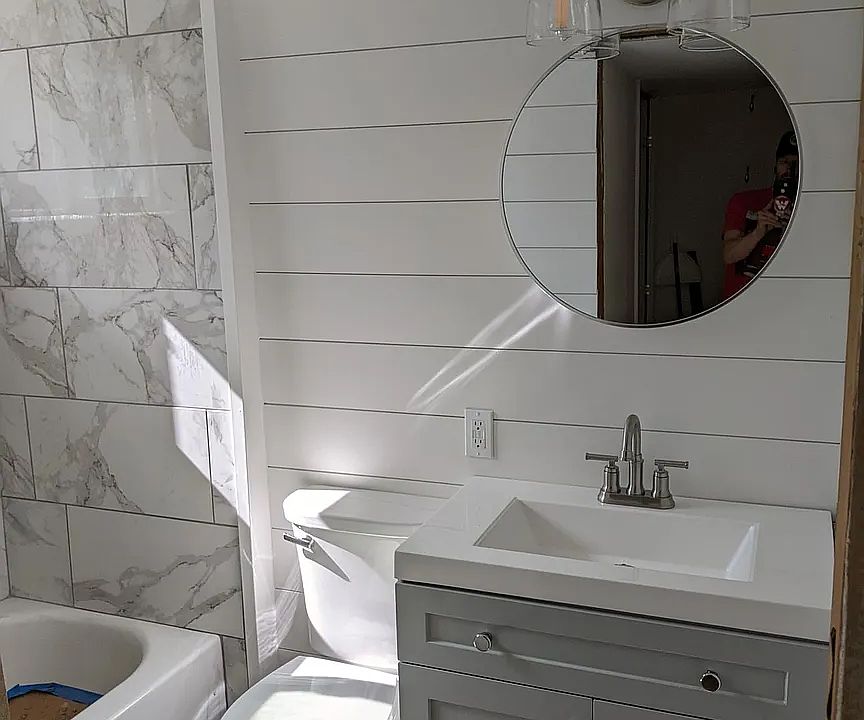 Recently remodeled bathroom
