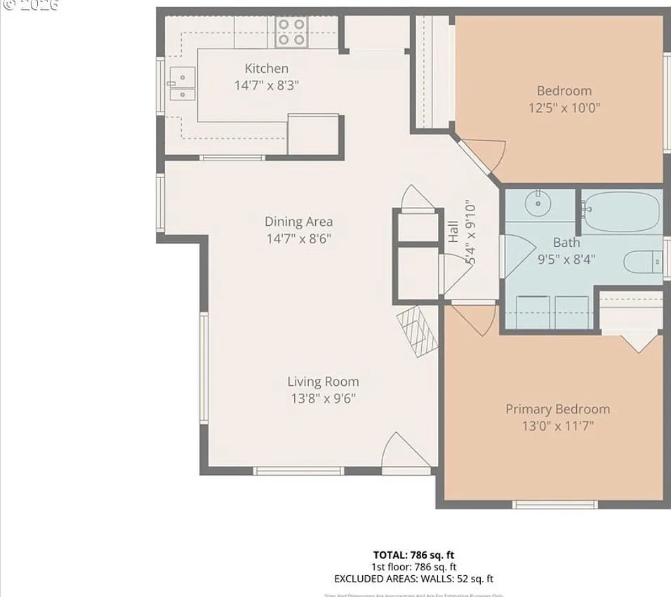 2 bed, 786 sqft, $1,700 — Photo 2