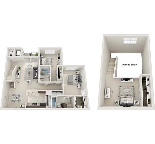 Floor plan Empire with Loft Renovated