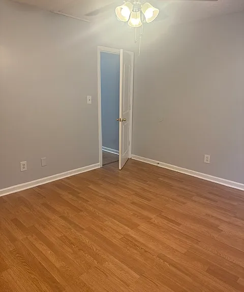 Primary bedroom to front view