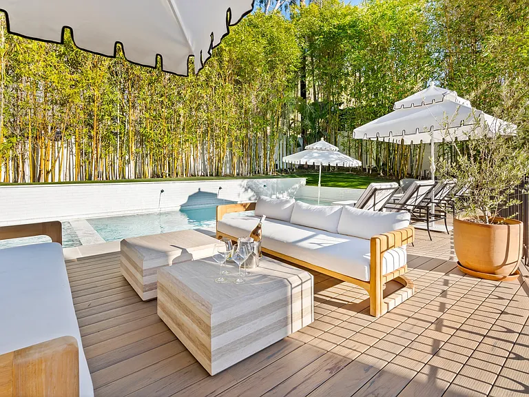 European-inspired outdoor space, perfect for alfresco moments.