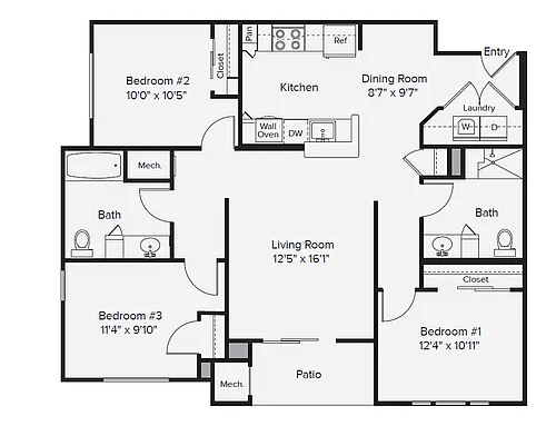 Floor plan C1-ADA