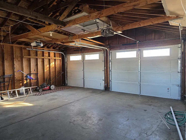 Garage attached to extra living space