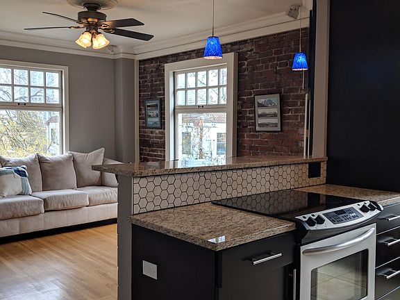 View from Kitchen to living room