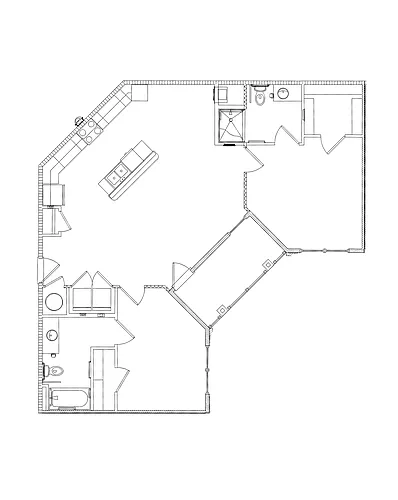 Floor plan 2 Bedroom