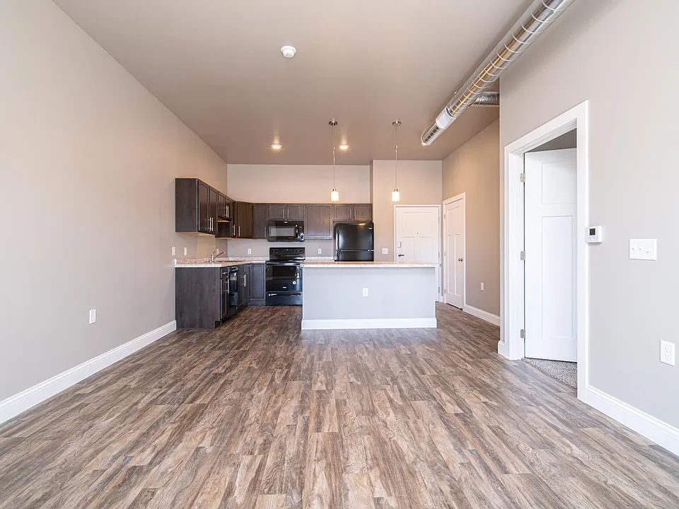 The Aspire: Kitchen and Living Room