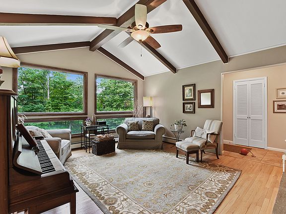 Beautiful family room vaulted ceilings and views!
