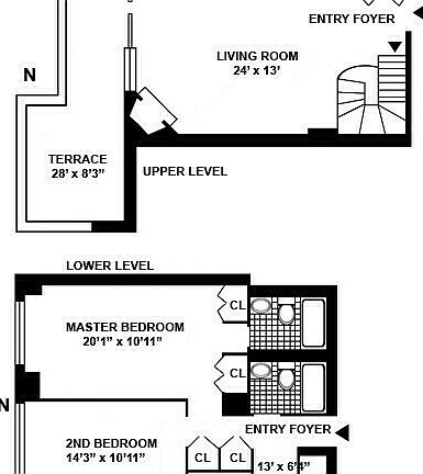 2nd image of 347 W 57th St Ph B