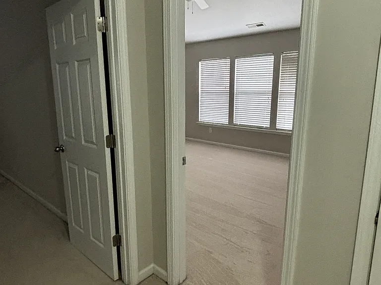 Sneak peak into the master bedroom.