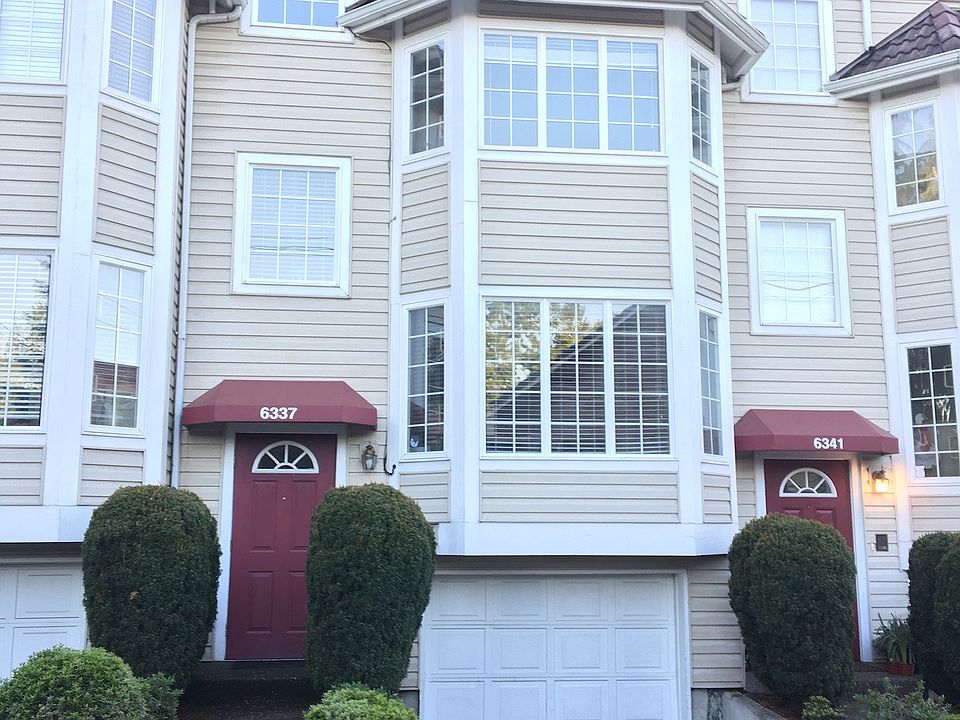 One car attached garage with extra spot in driveway.