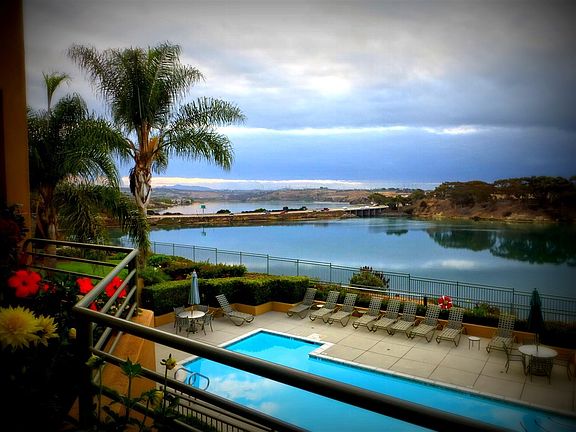 View from living room and patios