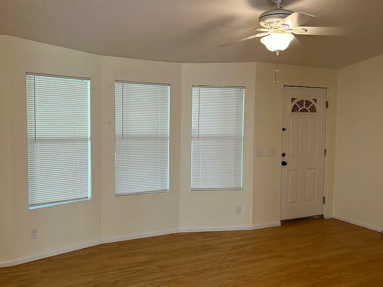 Entry Living Room w/ New Blinds