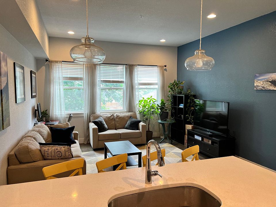 View of living room from kitchen