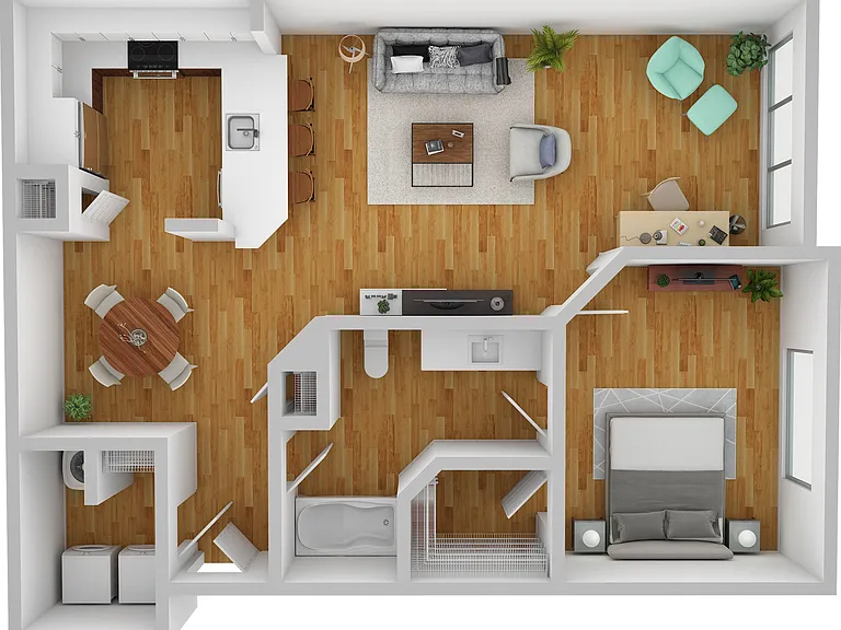 1 Bedroom | 1 Bath | 861 SF 1 Bedroom | 1 Bath | 861 SF